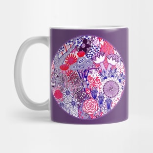 Floral Jungle Purple Mug